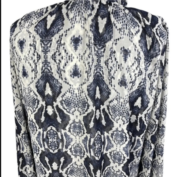 Show Me Your Mumu Dress Sz Small Mckenna Button Down Boho Sheer Reptile Snake - Picture 6 of 9